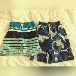 Boys Swim Trunks Size 10/12 Lot Of 2